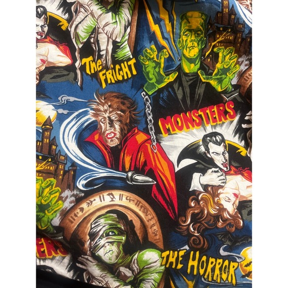 Monsters Horror Classic Movie Characters Graphic Print  Womens XL Skirt - Picture 3 of 7